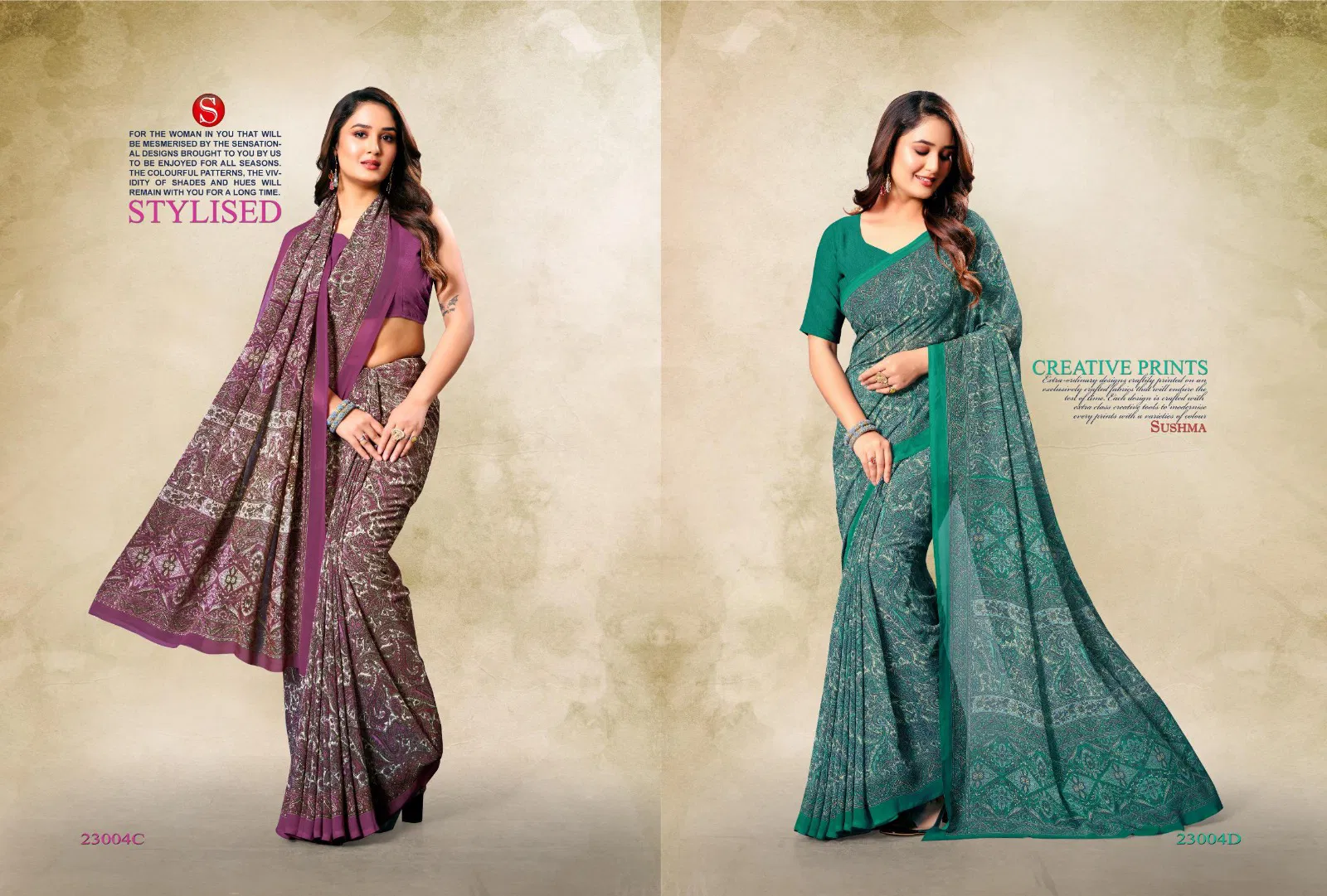 Classical By Sushma Printed Weightless Sarees Online Wholesale